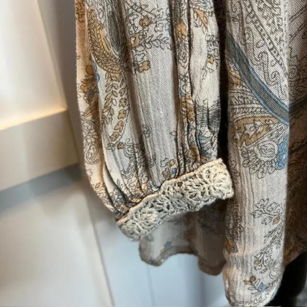 Free People Elegant Vintage-Inspired Lace Overlay Dress - Picture 3 of 9